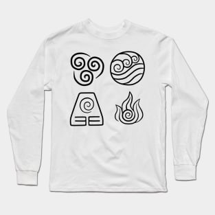 Elemental Symbols Long Sleeve T-Shirt